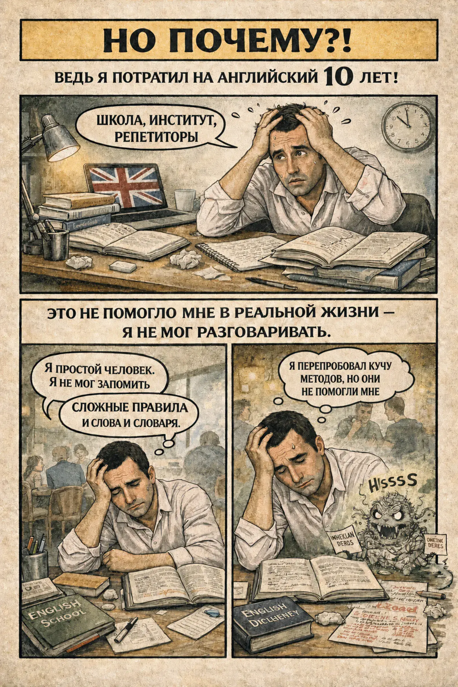 Почему сложно выучить английский